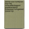Advies voor richtlijnen voor het milieueffectrapport goederenspoor Antwerpen-Ruhrgebied: ijzeren Rijn door Commissie mer