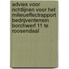 Advies voor richtlijnen voor het milieueffectrapport bedrijventerrein Borchwerf 11 te Roosendaal door Onbekend