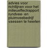 Advies voor richtlijnen voor het milieueffectrapport Rundvee- en Pluimveebedrijf Vaessen te Heerlen by Commissie voor de m.e.r.
