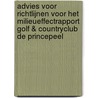 Advies voor richtlijnen voor het milieueffectrapport Golf & Countryclub De Princepeel by Commissie voor de m.e.r.