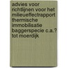 Advies voor richtlijnen voor het milieueffectrapport thermische immobilisatie baggerspecie c.a.? tot Moerdijk door Onbekend