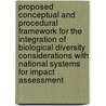 Proposed conceptual and procedural framework for the integration of biological diversity considerations with national systems for impact assessment door R. Slootweg