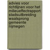 Advies voor richtlijnen voor het milieueffectrapport stadsuitbreiding Waalsprong Gemeente Nijmegen by Unknown