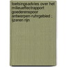 Toetsingsadvies over het milieueffectrapport goederenspoor Antwerpen-Ruhrgebied ; IJzeren Rijn door Commissie voor de m.e.r.
