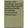 Advies voor richtlijnen voor het milieueffectrapport bedrijventerrein Klaverblad Noordoost te Heerenveen door Onbekend