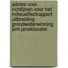 Advies voor richtlijnen voor het milieueffectrapport uitbreiding grondwaterwinning Sint-Jansklooster by Unknown