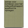 Advies voor richtlijnen voor het milieueffcetrapport Waalfront te Nijmegen door Onbekend