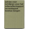 Advies voor richtlijnen voor het milieueffectrapport Recreatiepark Beekse Bergen by Commissie voor de m.e.r.