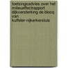 Toetsingsadvies over het milieueffectrapport Dijkversterking De Blocq van Kuffeler-Nijkerkersluis door Onbekend