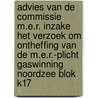 Advies van de commissie m.e.r. inzake het verzoek om ontheffing van de m.e.r.-plicht gaswinning Noordzee blok K17 by Unknown