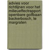 Advies voor richtlijnen voor het milieueffectrapport openbare golfbaan Backerbosch, te Margraten by Unknown