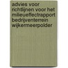 Advies voor richtlijnen voor het milieueffectrapport Bedrijventerrein Wijkermeerpolder by Unknown