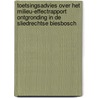 Toetsingsadvies over het milieu-effectrapport ontgronding in de Sliedrechtse Biesbosch door Onbekend