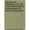 Advies voor richtlijnen voor het milieu-effectrapport recreatiepark De Stok te Roosendaal by Unknown