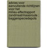 Advies voor aanvullende richtlijnen voor het milieu-effectrapport Zandmaat/Maasroute : Baggerspeciedepots door Onbekend