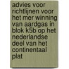 Advies voor richtlijnen voor het MER Winning van aardgas in blok K5b op het Nederlandse deel van het Continentaal Plat by Commissie voor de mer