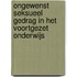Ongewenst seksueel gedrag in het voortgezet onderwijs
