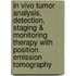 In vivo tumor analysis, detection, staging & monitoring therapy with position emission tomography