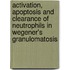 Activation, apoptosis and clearance of neutrophils in Wegener's granulomatosis