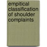 Empitical Classification of shoulder complaints door K.H. Groenier