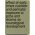 Effect of early infant nutrition and perinatal exposure to PCBs and dioxins on neurological development