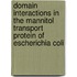 Domain interactions in the mannitol transport protein of Escherichia coli