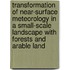 Transformation of near-surface meteorology in a small-scale landscape with forests and arable land