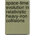 Space-time evolution in relativistic heavy-iron collisions