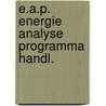 E.a.p. energie analyse programma handl. by Wilting