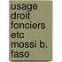 Usage droit fonciers etc mossi b. faso