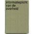 Informatieplicht van de overheid