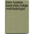 Klein boekje bedryfskundige methodologie