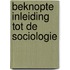 Beknopte inleiding tot de sociologie