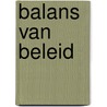 Balans van beleid by Baudet