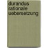 Durandus rationale uebersetzung