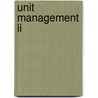 Unit management ii door Wissema