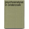 Psychoanalyse in onderzoek door R.W. Trijsburg