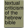 Textual criticism of the hebrew bible by Tov