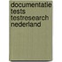Documentatie tests testresearch nederland