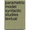 Parametric model syntactic studies textual door Regt