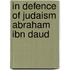 In defence of judaism abraham ibn daud