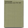 Transformatie gezondheidsz.ned.1794-1987 by Maesen