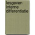 Lesgeven interne differentiatie
