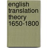 English translation theory 1650-1800 by Rudolf Steiner