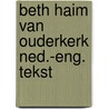 Beth haim van ouderkerk ned.-eng. tekst by Vega