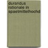 Durandus rationale in spaetmittelhochd