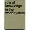 Role of knowledge in the worldsystem door Landheer