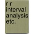 R r interval analysis etc.