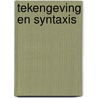 Tekengeving en syntaxis door Piet Bakker