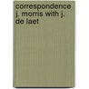 Correspondence j. morris with j. de laet by Virgil William Morris